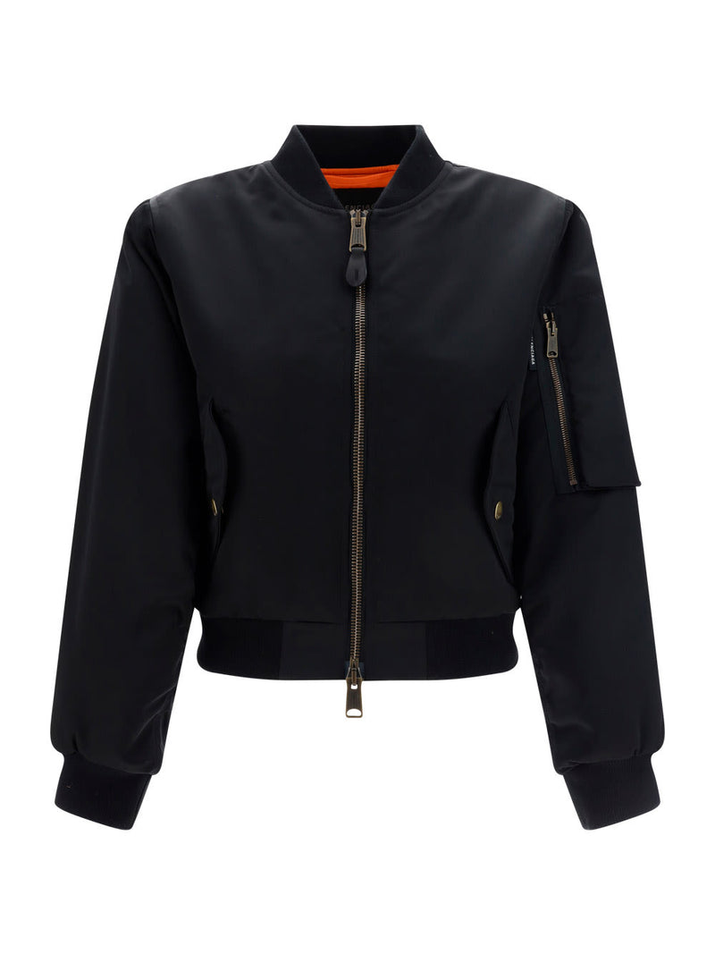 Balenciaga Shrunk Nylon Bomber Jacket - Women