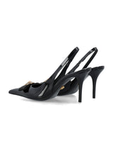 Versace Gianni Ribbon Mid Slingback Pumps - Women