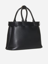 Prada Buckle Leather Medium Tote Bag - Women
