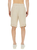 Brunello Cucinelli Linen Bermuda Shorts - Men