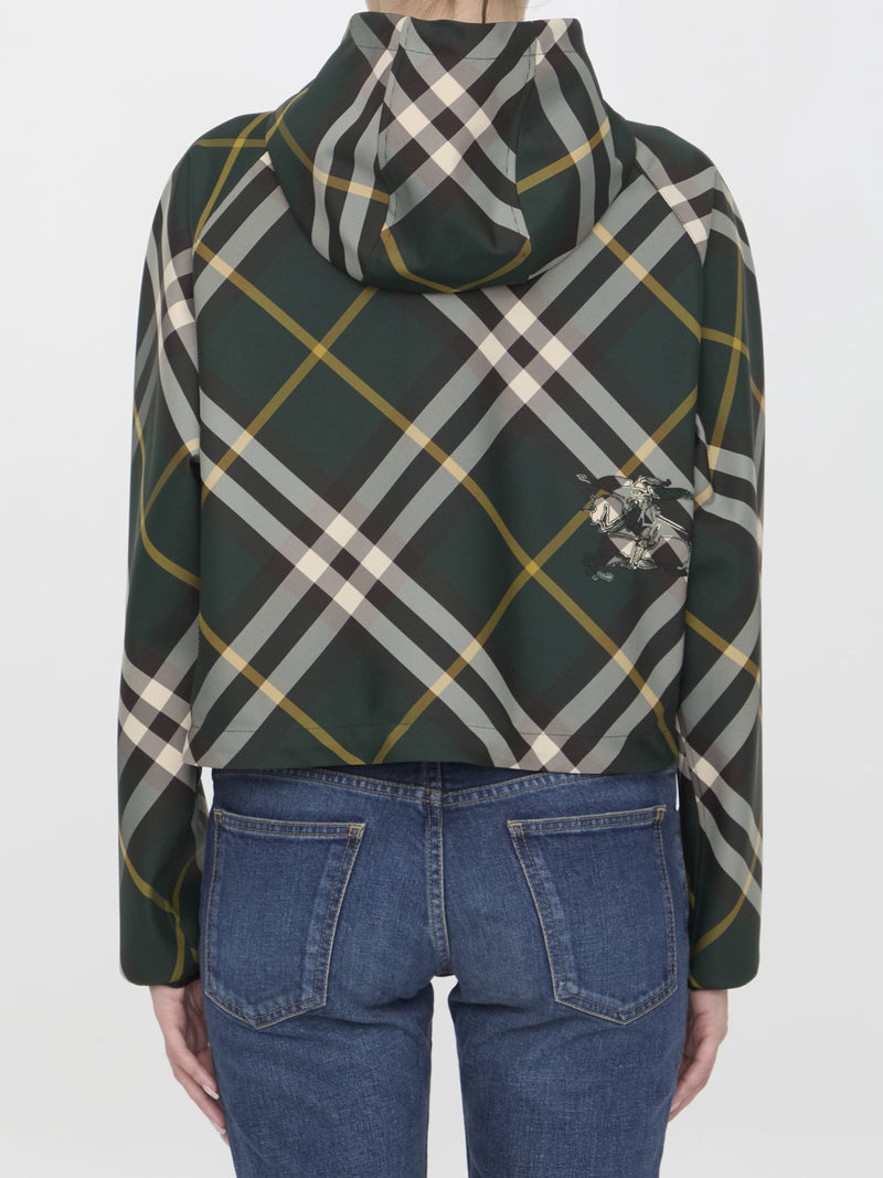 Burberry Check Cropped Lightweight Jacket - Women