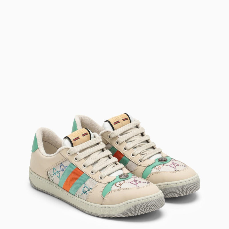 Gucci Screener Sneaker Beige - Women