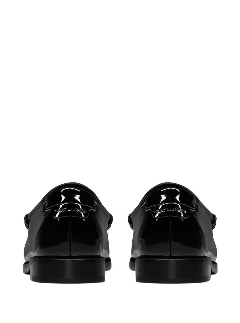 Saint Laurent Le Loafer Penny Slippers In Black Patent Leather Woman - Women