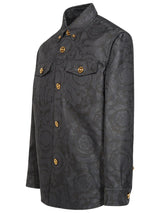 Versace barocco Anthracite Cotton Shirt - Men