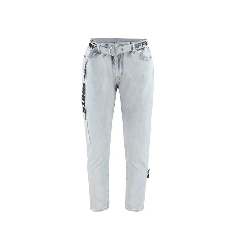 Off-White Belted Denim Jeans - Women
