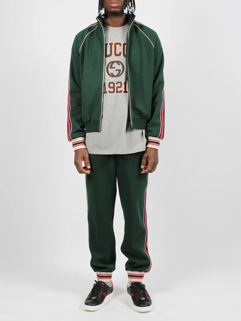 Gucci Gg Jacquard Jersey Zip Jacket - Men