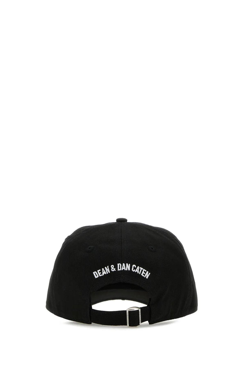 Dsquared2 Black Cotton Be Icon Baseball Cap - Women