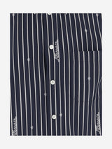 Versace Nautical Stripe Pattern Cotton Shirt - Men