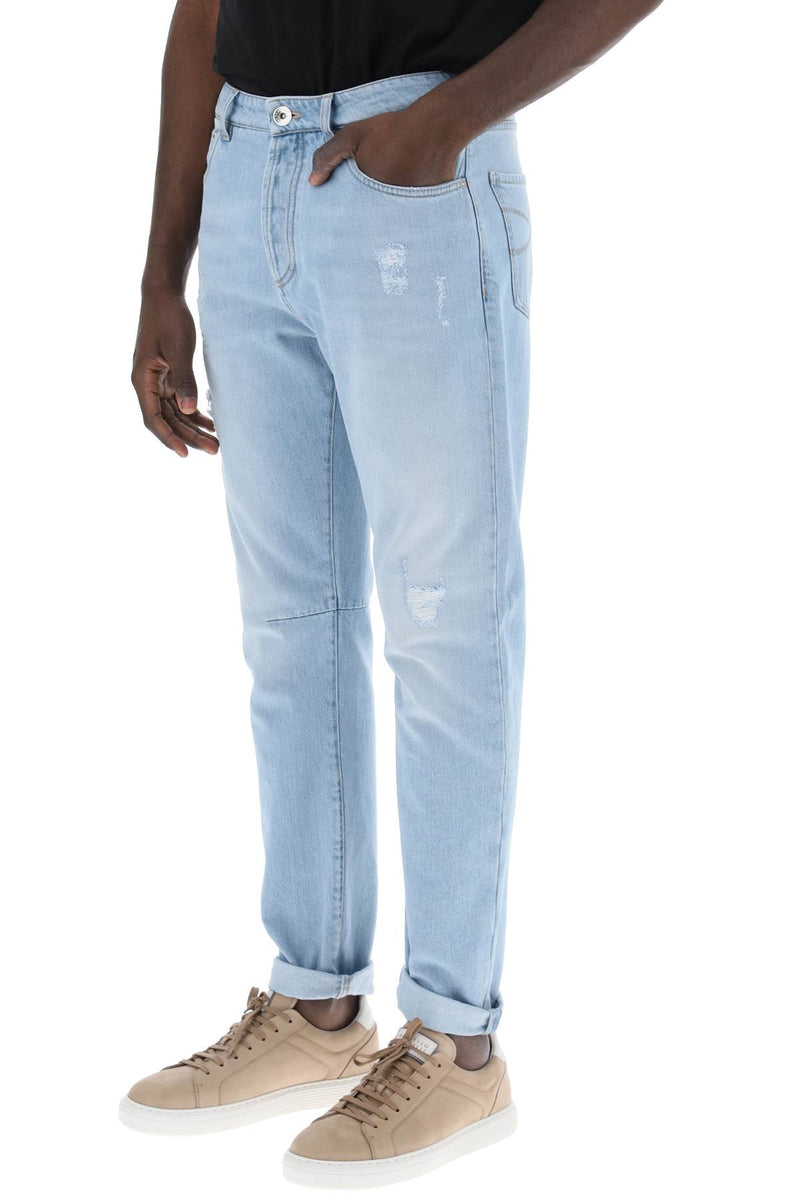 Brunello Cucinelli Leisure Fit Jeans With Tapered Cut - Men