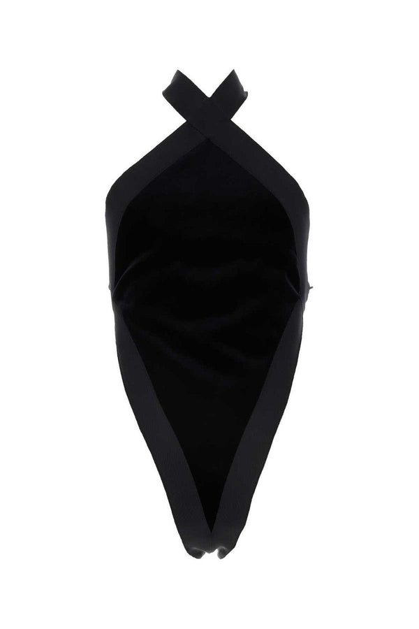 Saint Laurent Sleeveless Velvet Bodysuit - Women