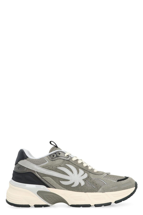 Palm Angels Leather And Fabric Low-top Sneakers - Men