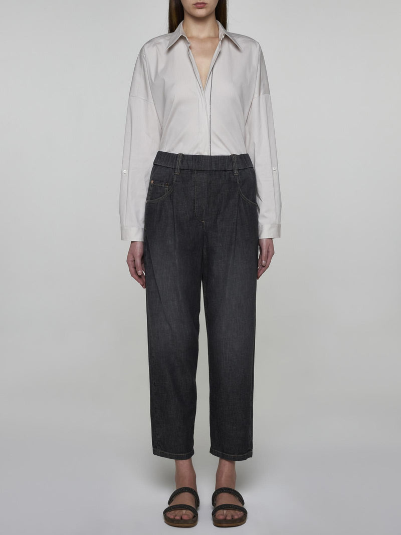 Brunello Cucinelli Elasticated Waist Jeans - Women