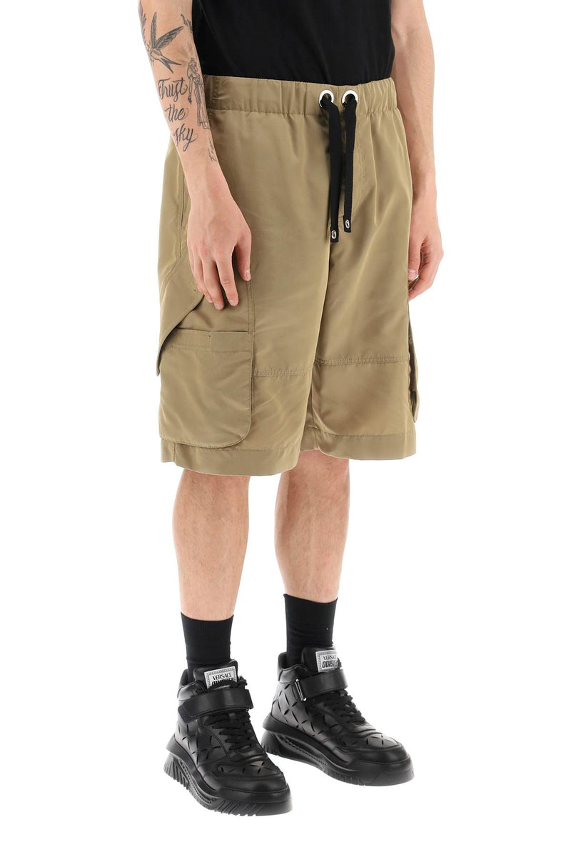 Versace Beige Nylon Shorts - Men