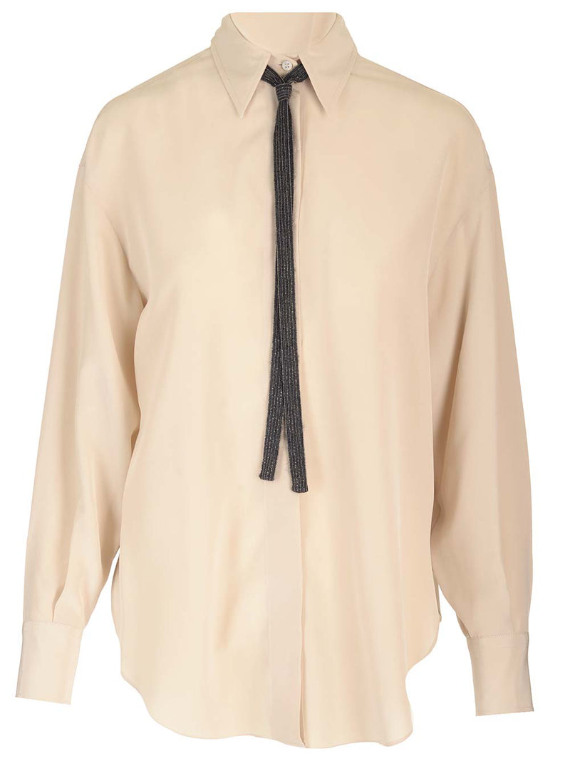 Brunello Cucinelli Cr?pe De Chine Shirt - Women