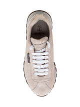 Brunello Cucinelli Shiny Tab Leather Sneaker - Women