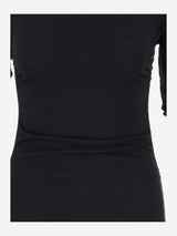 Saint Laurent Draped Wool Dress - Women