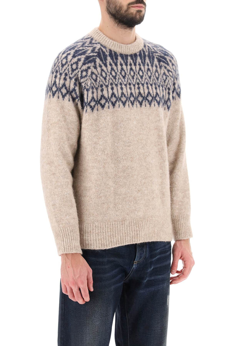 Brunello Cucinelli Jacquard Crew Neck Sweater - Men