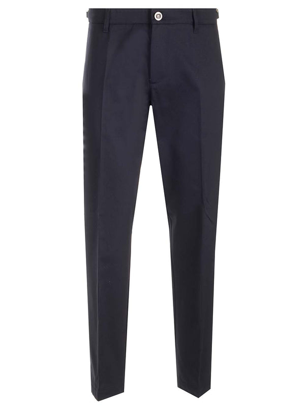 Versace Blue Gabardine Trousers - Men