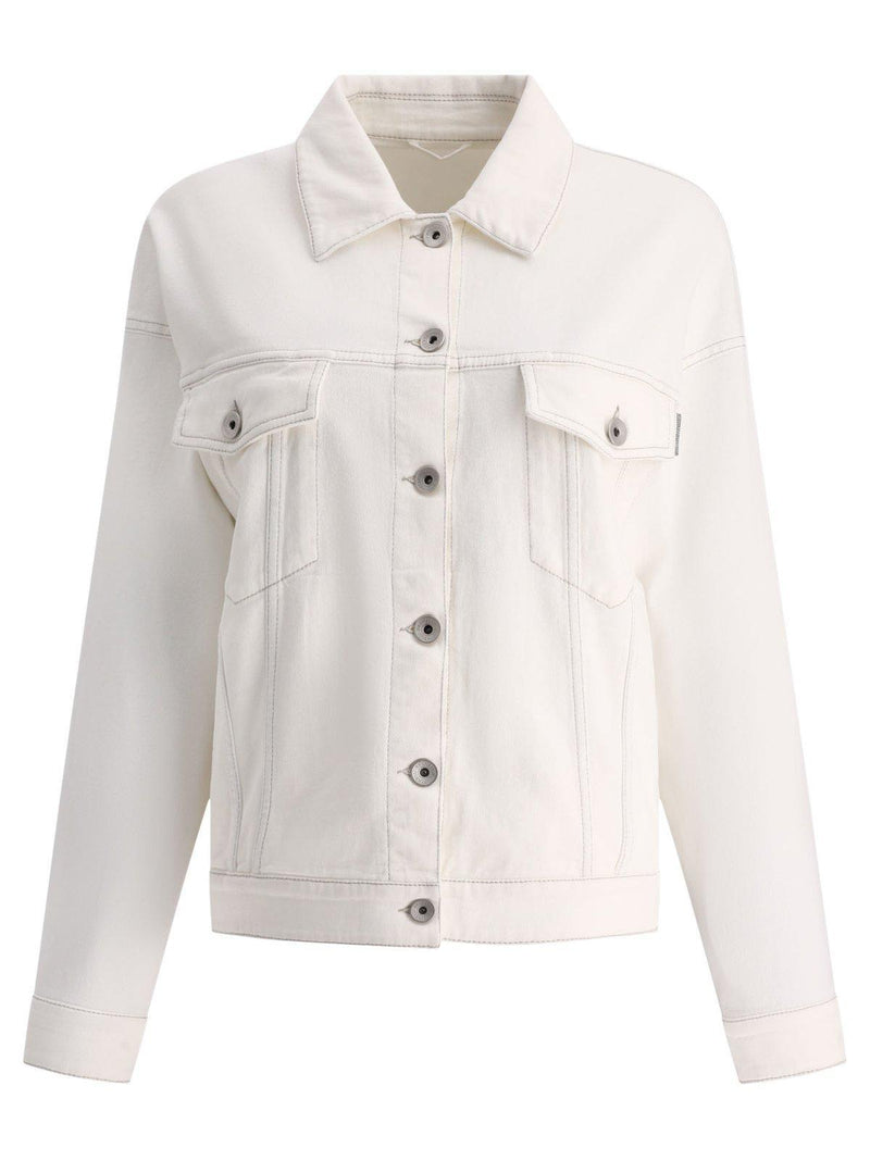 Brunello Cucinelli Buttoned Denim Jacket - Women - Piano Luigi