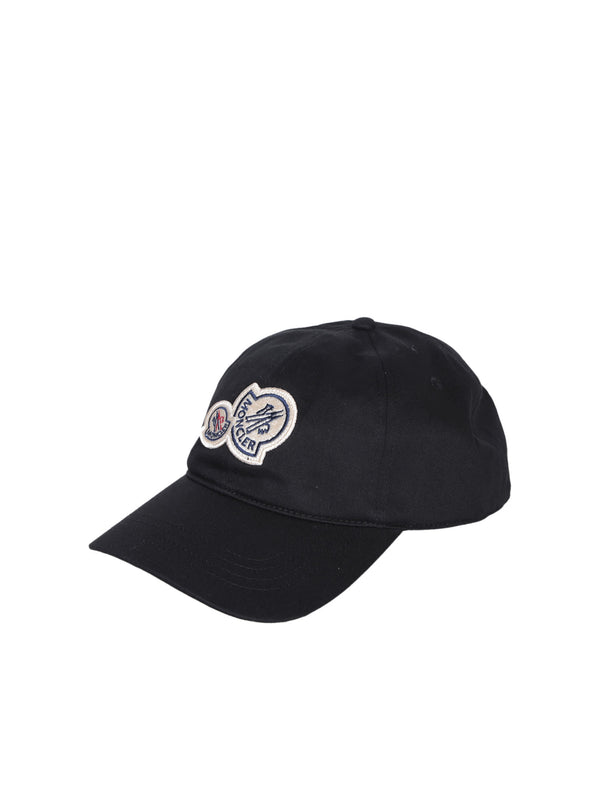 Moncler Multi Patch Logo Black Hat - Men