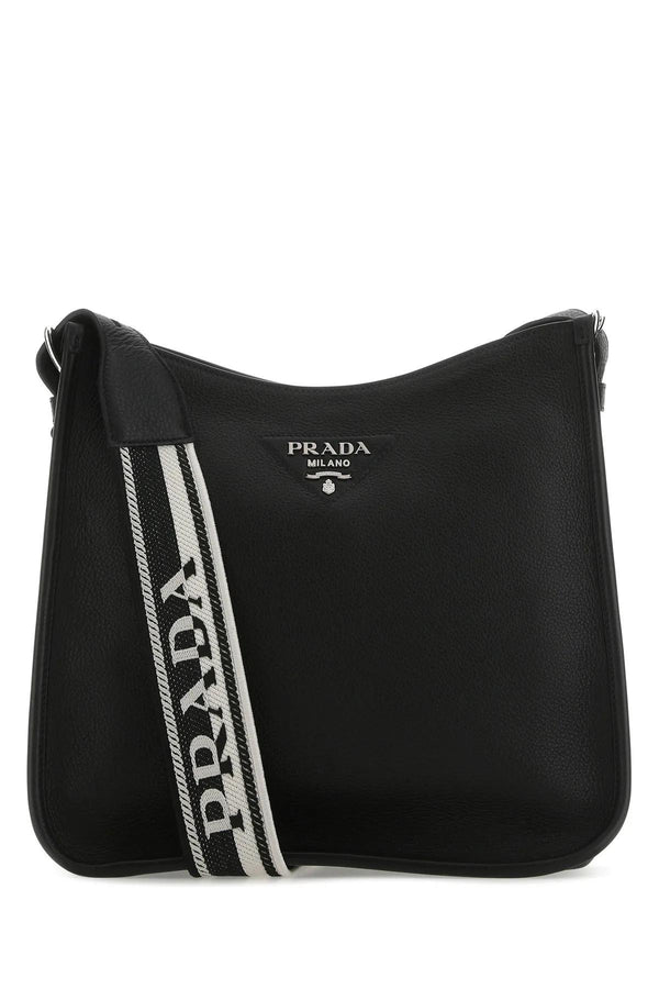 Prada Black Leather Crossbody Bag - Women