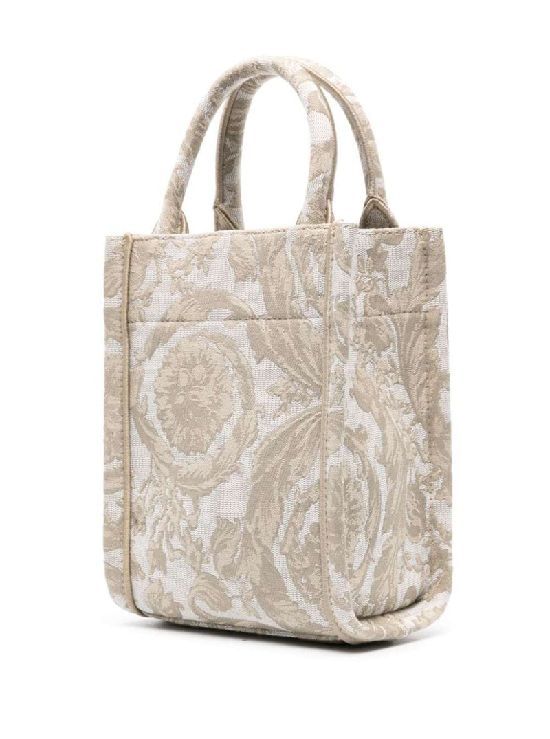 Versace Mini Tote Embroidery Jacquard Barocco+calf - Men