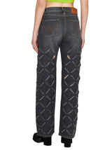 Versace Grey Wide Leg Denim - Women