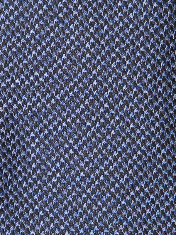 Tom Ford Houndstooth Patterned Royal Blue Tie - Men - Piano Luigi