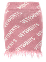 VETEMENTS iconic Lurex Monogram Skirt - Women