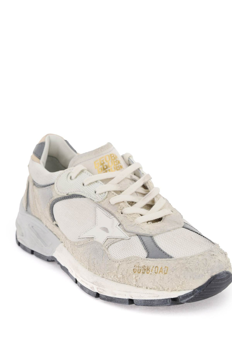 Golden Goose Dad-star Sneakers In Mesh And Suede Leather - Men