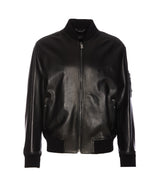 Versace Leather Bomber Jacket - Men