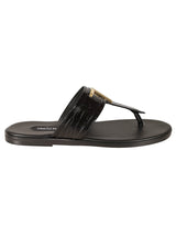 Tom Ford Croco Embossed T Plaque Sandals - Men