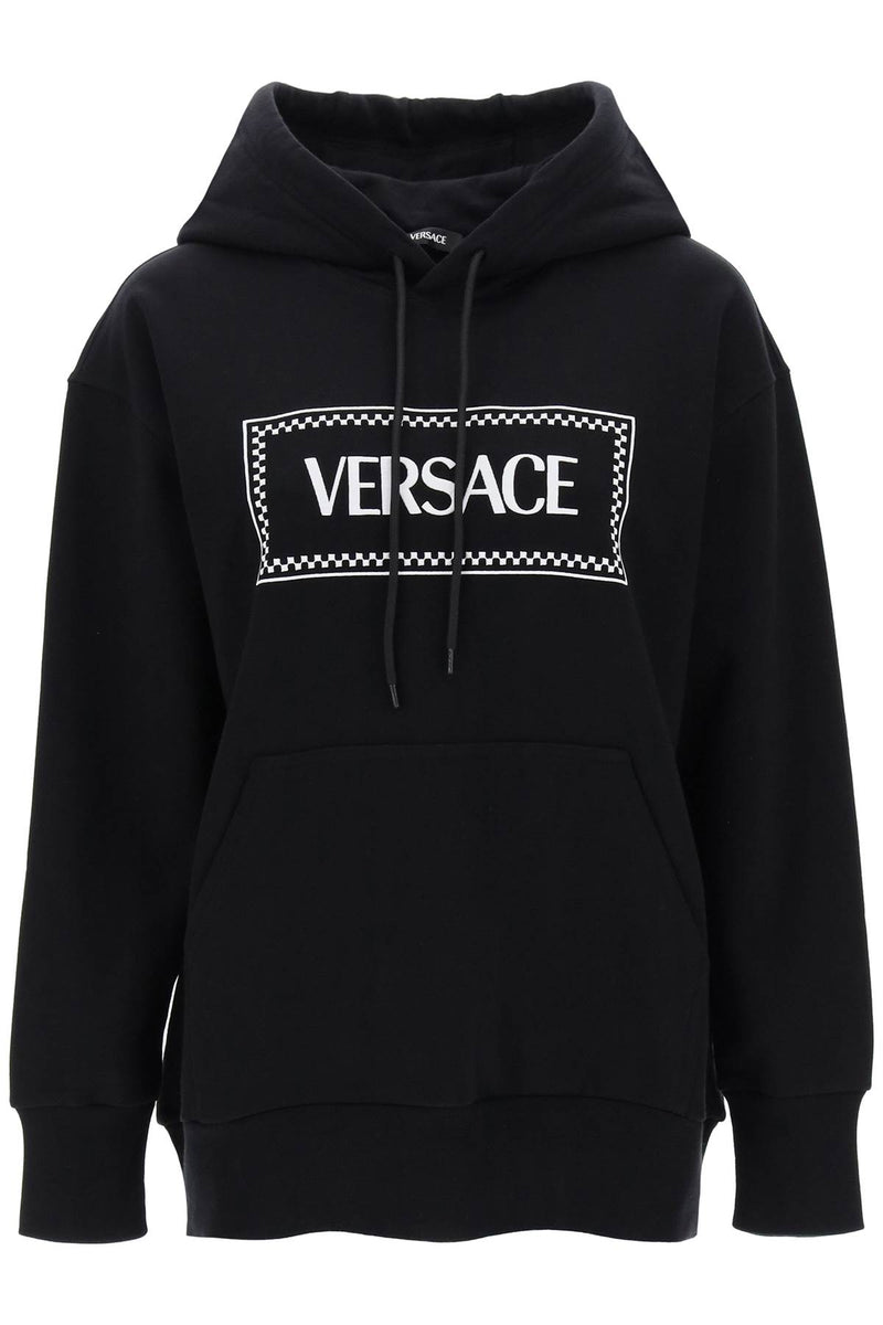 Versace Hoodie With Logo Embroidery - Women