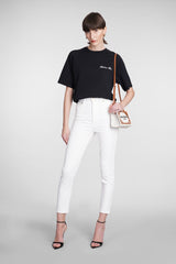 Balmain Jeans In White Cotton - Women