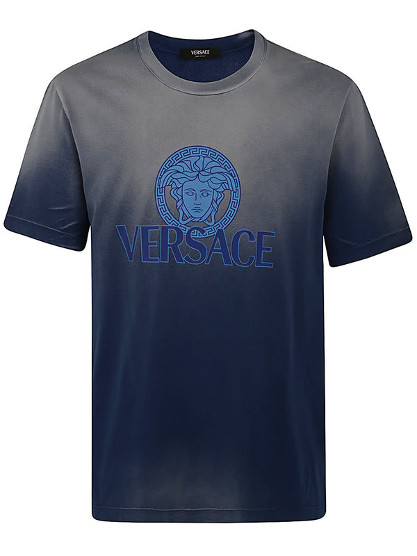 Versace T-shirt Jersey Fabric Degrade Overdye - Men