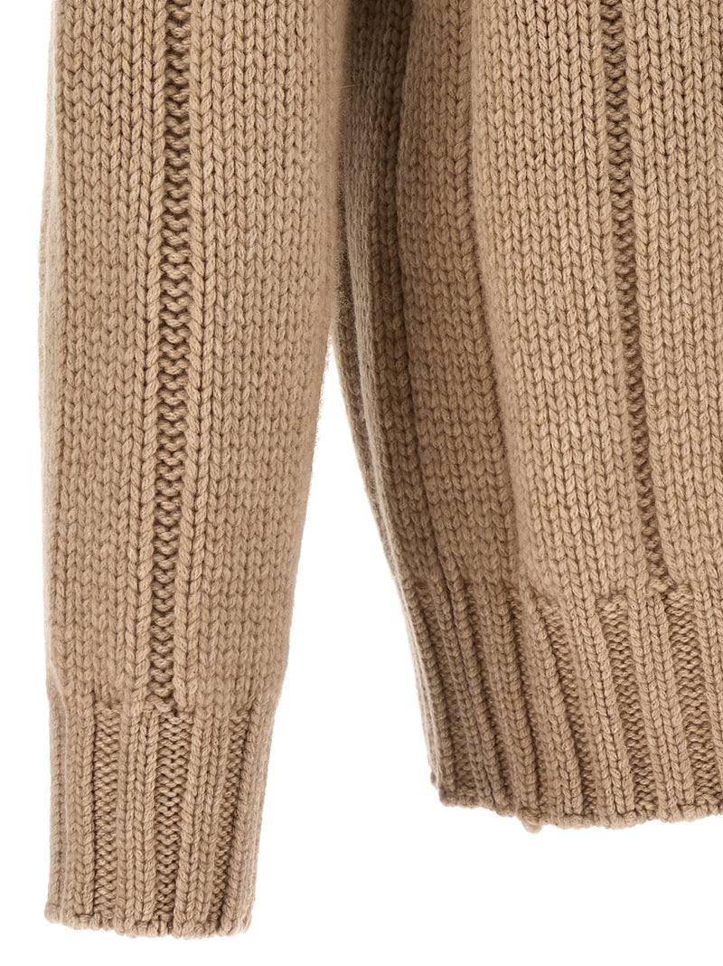 Brunello Cucinelli Ribbed Crew Neck Sweater - Men