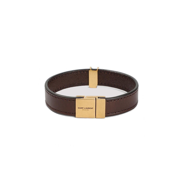 Saint Laurent Cassandre Logo Plaque Bracelet - Men