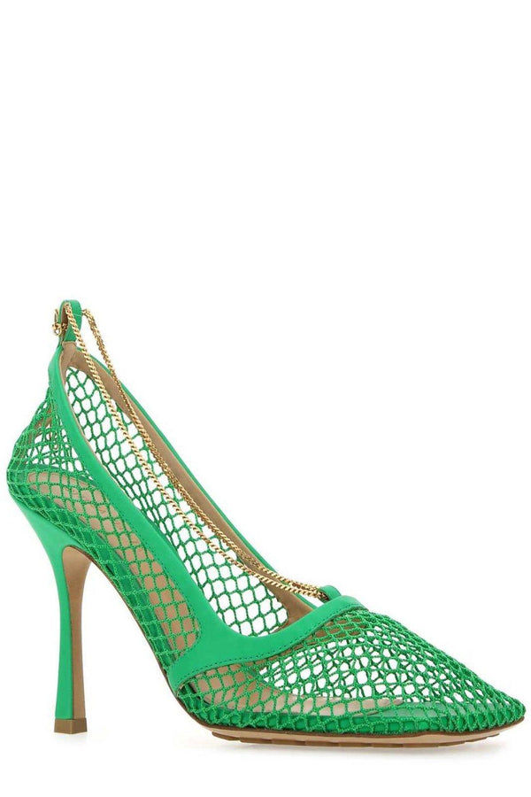 Bottega Veneta Mesh Square-toe Pumps - Women - Piano Luigi