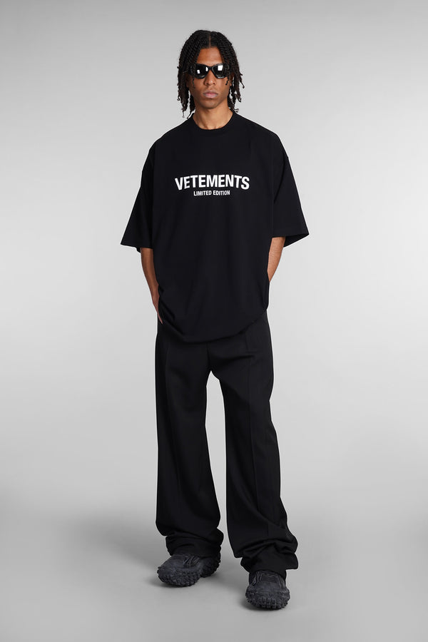 VETEMENTS T-shirt In Black Cotton - Men