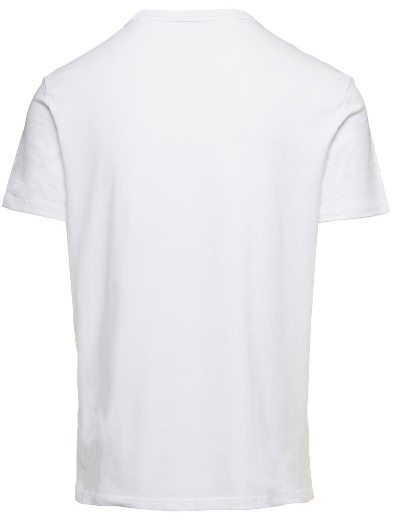 V Neck T-shirt In Cotton White Man Tom Ford - Men - Piano Luigi