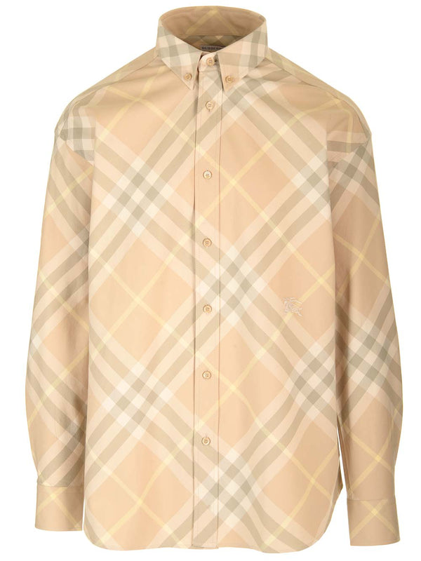 Burberry Check Cotton Twill Shirt - Men