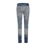 AMIRI Core Logo Bandana Jacquard Distressed Jeans - Men