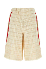 Gucci Sand Tweed Bermuda Shorts - Women