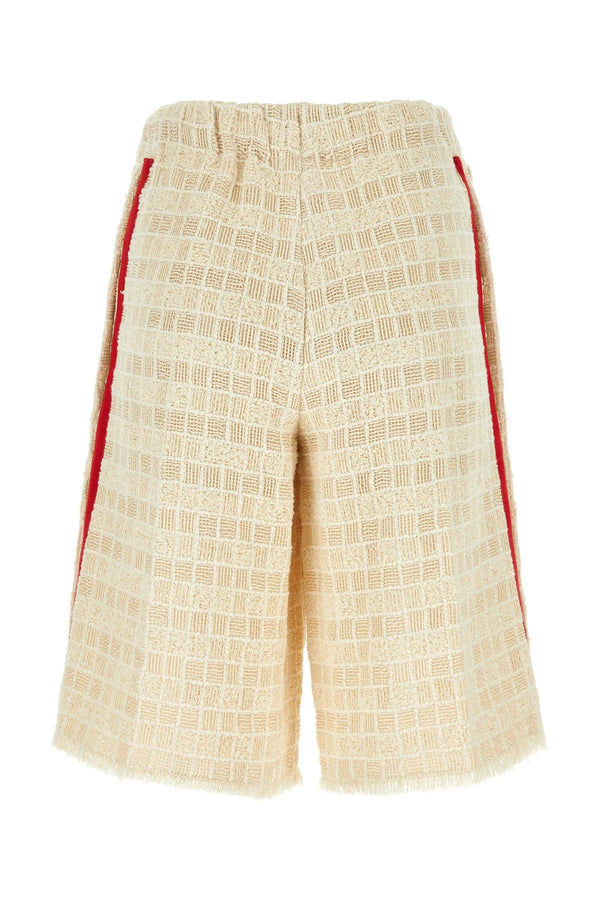 Gucci Sand Tweed Bermuda Shorts - Women