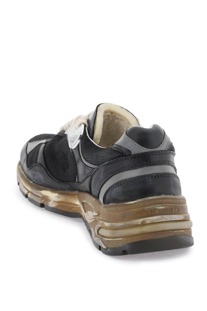 Golden Goose Dad-star Sneakers In Mesh And Nappa Leather - Women