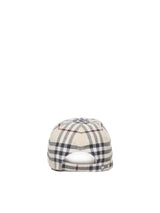 Burberry Baseball Cap With Check Print - Women - Piano Luigi