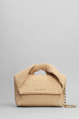 J.W. Anderson Twisted Hand Bag In Beige Cotton - Women