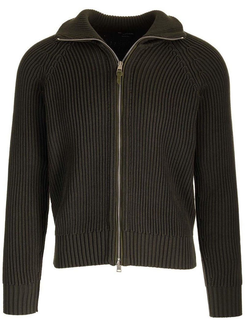 Tom Ford Zipped Ribbed-knit Cardigan - Men - Piano Luigi