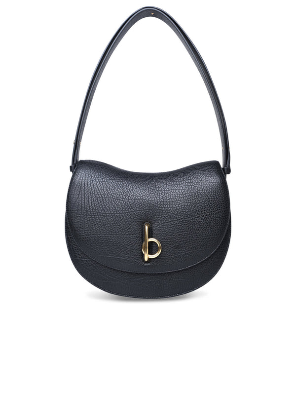 Burberry Medium rocking Horse Black Leather Bag - Women