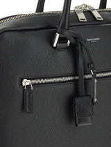 Saint Laurent Sac De Jour Briefcase In Grained Leather - Men